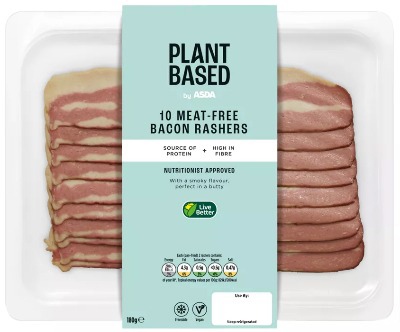Plant Based by ASDA 10 Meat-Free Bacon Style Rashers