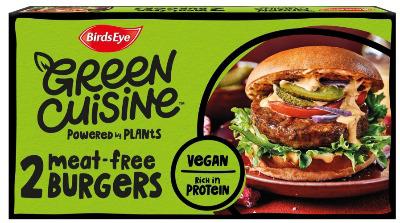 Birds Eye 2 Green Cuisine Vegan Burgers 200g
