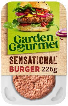 Garden Gourmet Sensational Plant-Based Vegan Burger x2 226g