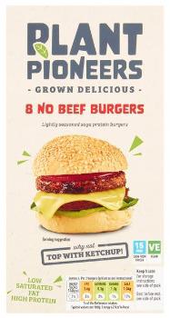 Plant Pioneers No Beef Burgers x8 454g