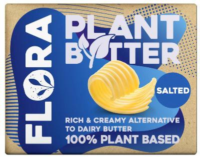 Flora Plant B+tter Salted Vegan Alternative to Butter 250g