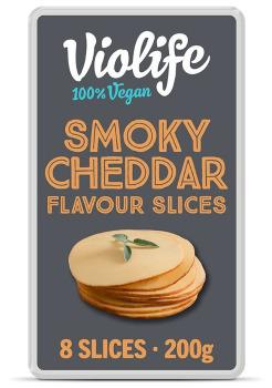 Violife Non-Dairy Smoky Cheddar Flavour Cheese Alternative Slices 200g
