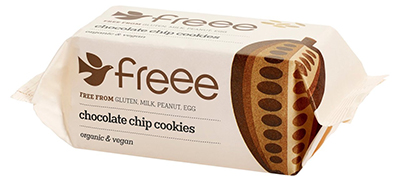 Freee Organic Gluten Free Choc Chip Cookies 180g