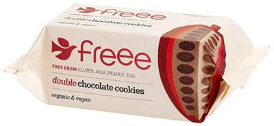 Freee Organic Gluten Free Double Chocolate Cookies 180g