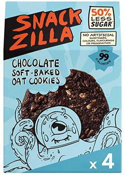 SNACKZILLA Chocolate Soft-Baked Oat Cookies 30g