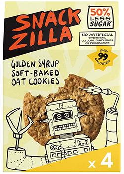 SNACKZILLA Golden Syrup Soft-Baked Oat Cookies 30g