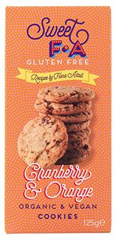 Sweet FA Gluten Free Cranberry & Orange Cookies 125g