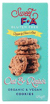 Sweet FA Gluten Free Oat & Raisin Cookies 125g