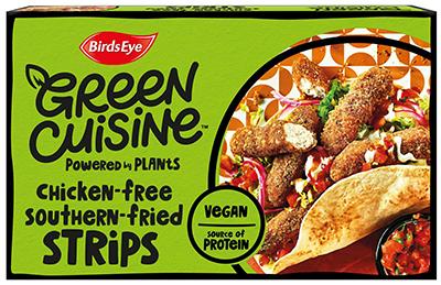 Birds Eye Green Cuisine Vegan Chicken Free Southern Fried Strips 210