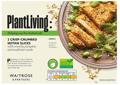 Plantlife: 2 Frozen Crisp-Crumbed Seitan Slices 200g