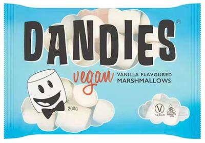 Dandies Vegan Vanilla Flavoured Marshmallows 200g