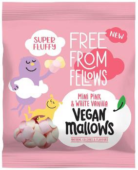 Free From Fellows Vegan Vanilla Pink & White Mini mallow 105g